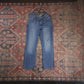 Lee W28 L24 Straight Leg Blue Denim Jeans