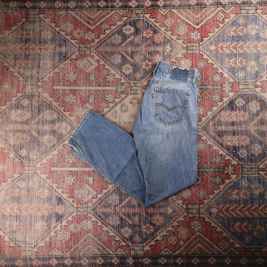 Levi's 514 Red Tab W32 L32 Straight Leg Blue Denim Jeans