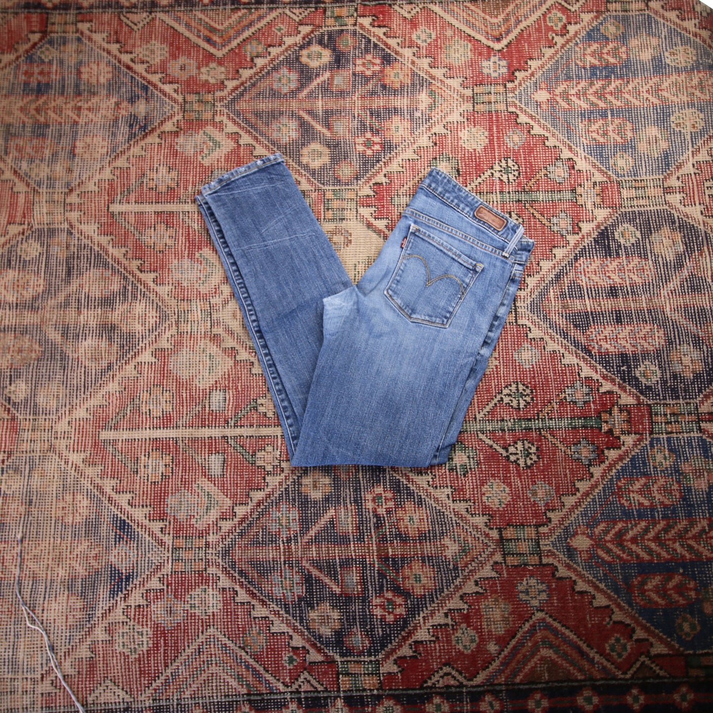 Levi's W30 L29 Skinny Blue Denim Jeans