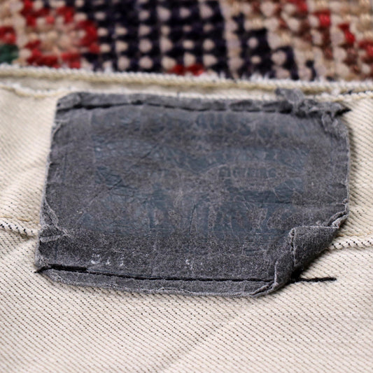 Levi's W28 L28 Straight Beige Denim Jeans