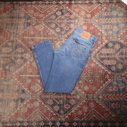 Levi's 514 W34 L32 Straight Leg Blue Denim Jeans