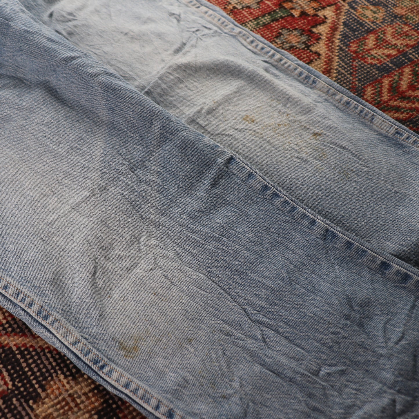 Wrangler W36 L31 Straight Leg Blue Denim Jeans