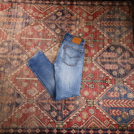 Levi's 510 W30 L30 Skinny Classic Ripped Style Blue Denim Jeans