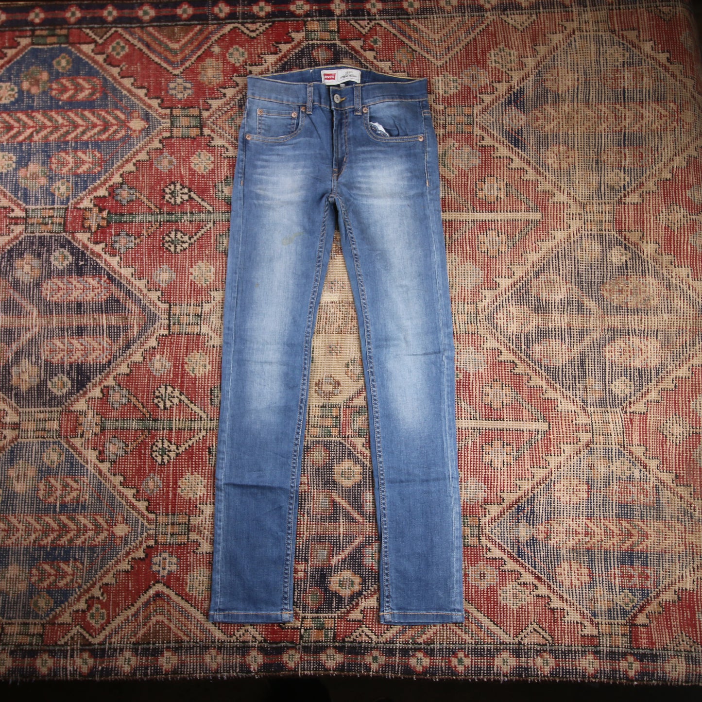 Levi's 519 W26 L28 Slim Fit Blue Denim Jeans