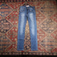 Levi's 519 W26 L28 Slim Fit Blue Denim Jeans