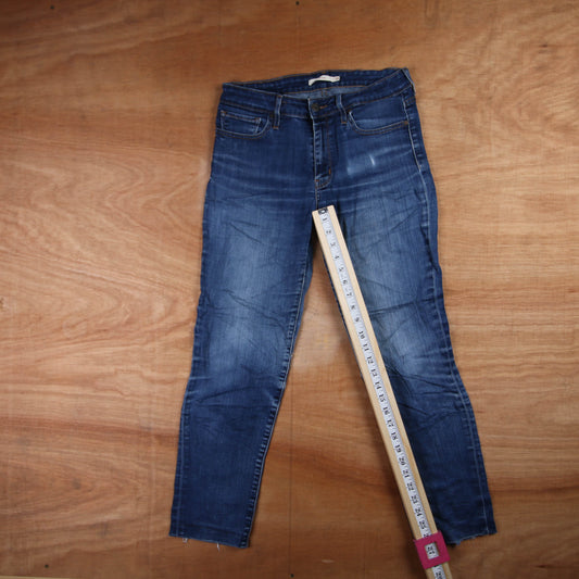 Levi's 712 Red Tab W28 L27 Slim Blue Denim Jeans