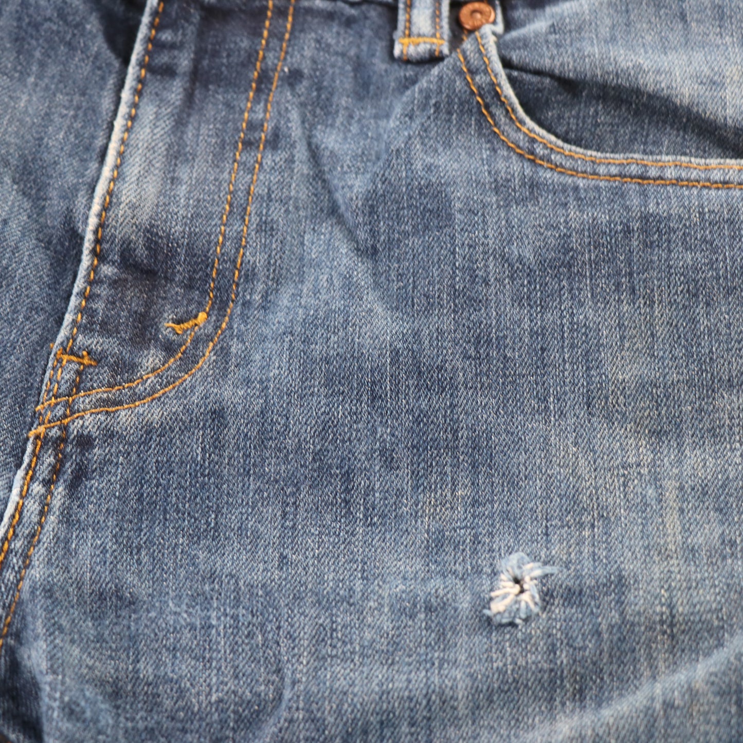 Levi's W32 L32 Skinny Classic Ripped Style Blue Denim Jeans