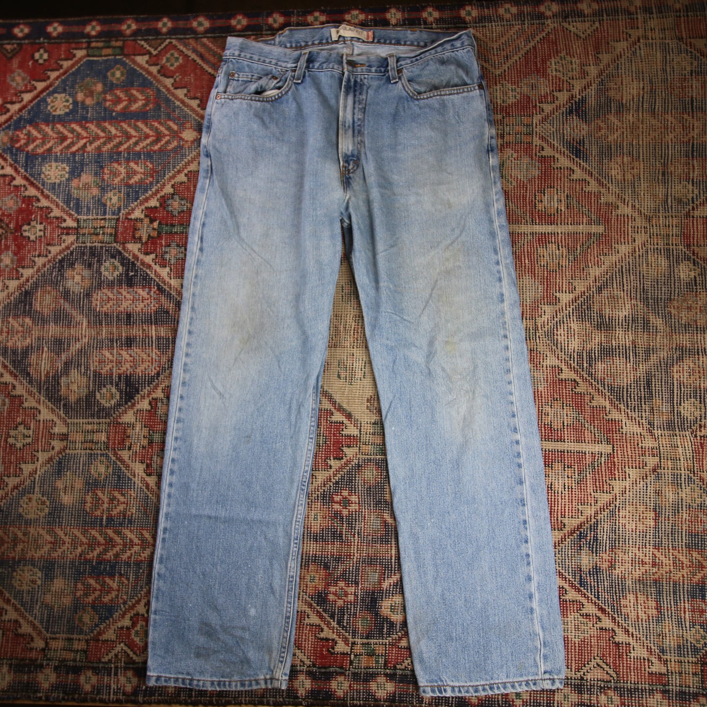 Levi's 505 W36 L31 Straight Leg Regular Fit Blue Denim Jeans