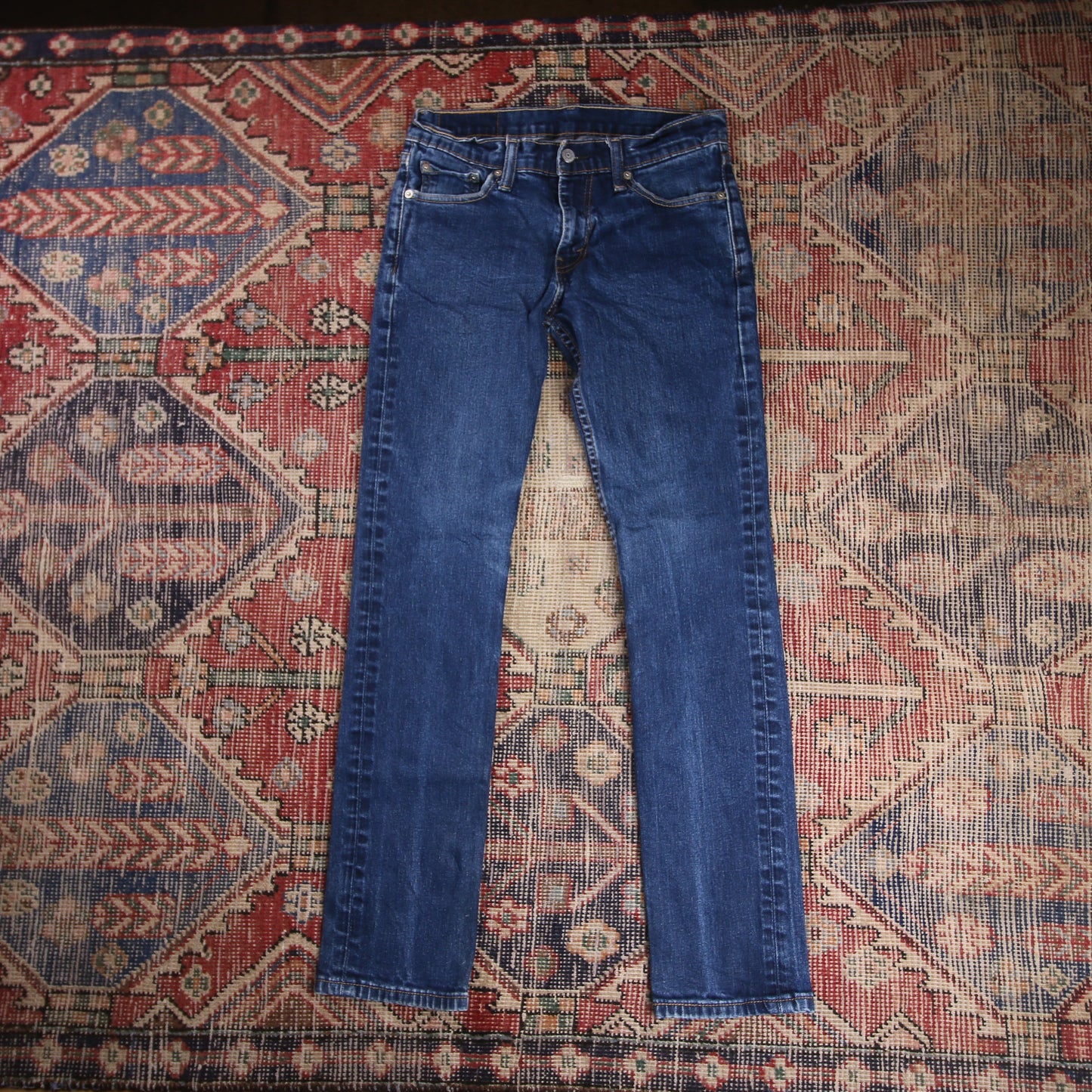 Levi's W30 L30 Straight Leg Slim Fit Blue Denim Jeans
