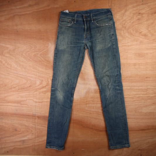 Levi's 511 Red Tab W30 L30 Slim Fit Blue Denim Jeans