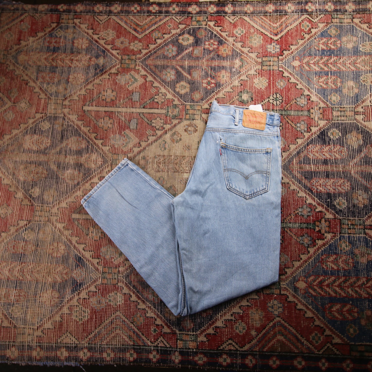 Levi's 550 W36 L32 Tapered Leg Relaxed Fit Blue Denim Jeans