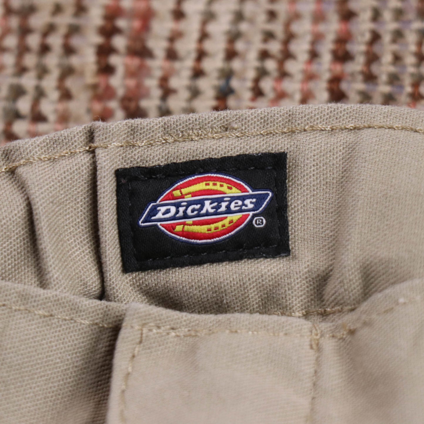 Dickies W28 L30 Straight Leg Beige Cotton Blend Trousers