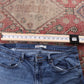 Levi's W34 L30 Straight Classic Ripped Style Blue Denim Jeans