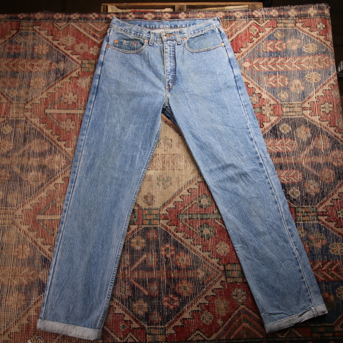 Levi's Orange Tab W32 L30 Tapered Leg Relaxed Fit Blue Denim Jeans