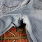Lee W36 L28 Straight Leg Relaxed Fit Blue Denim Jeans