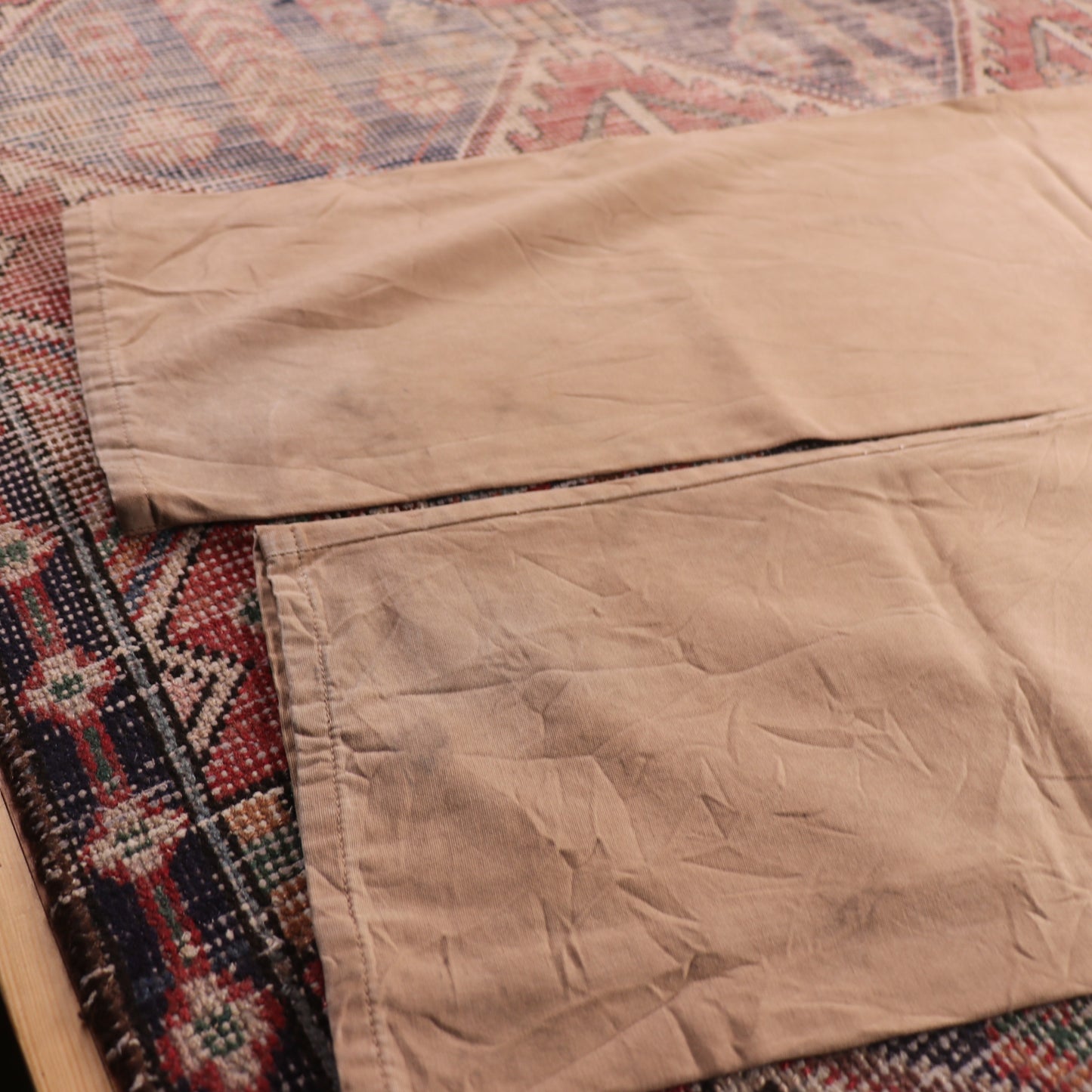 Wrangler W40 L30 Carpenter Beige Cotton Blend Trousers
