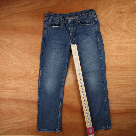Levi's 514 Red Tab W34 L29 Straight Leg Blue Denim Jeans