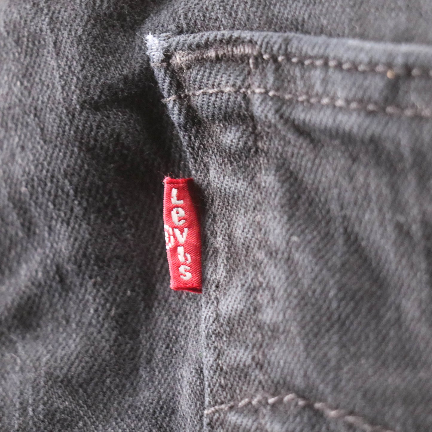 Levi's Red Tab W30 L29 Straight Leg Black Denim Jeans