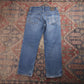 Lee W32 L27 Straight Leg Blue Denim Jeans