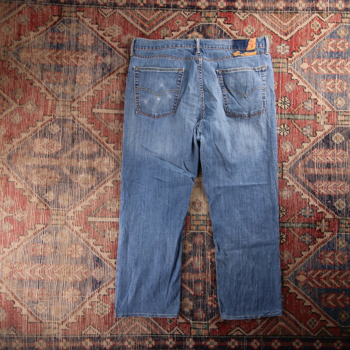 Levi's 550 Red Tab W36 L25 Tapered Leg Relaxed Fit Blue Denim Jeans