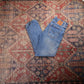 Levi's 502 W34 L30 Tapered Leg Regular Fit Classic Ripped Style Blue Denim Jeans