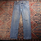 Levi's 505 W34 L33 Straight Leg Regular Fit Blue Denim Jeans