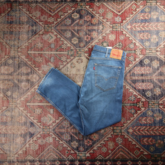 Levi's 505 Red Tab W28 L25 Straight Leg Regular Fit Blue Denim Jeans