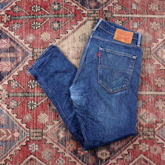 Levi's 512 W34 L28 Tapered Leg Slim Fit Blue Denim Jeans