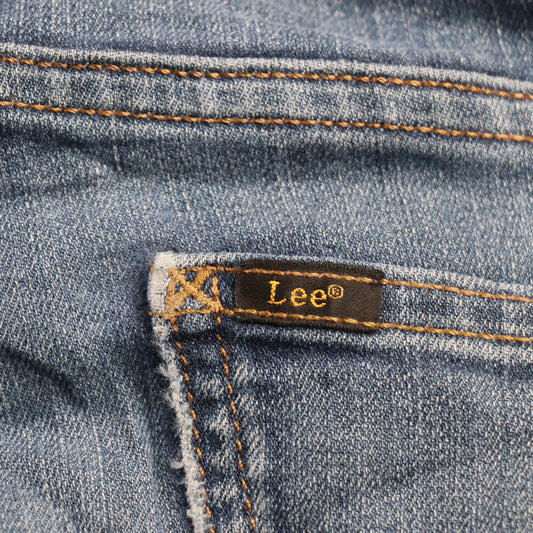Lee W34 L28 Straight Leg Loose Fit Blue Denim Jeans