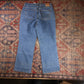 Levi's 550 W34 L28 Bootcut Relaxed Fit Blue Denim Jeans
