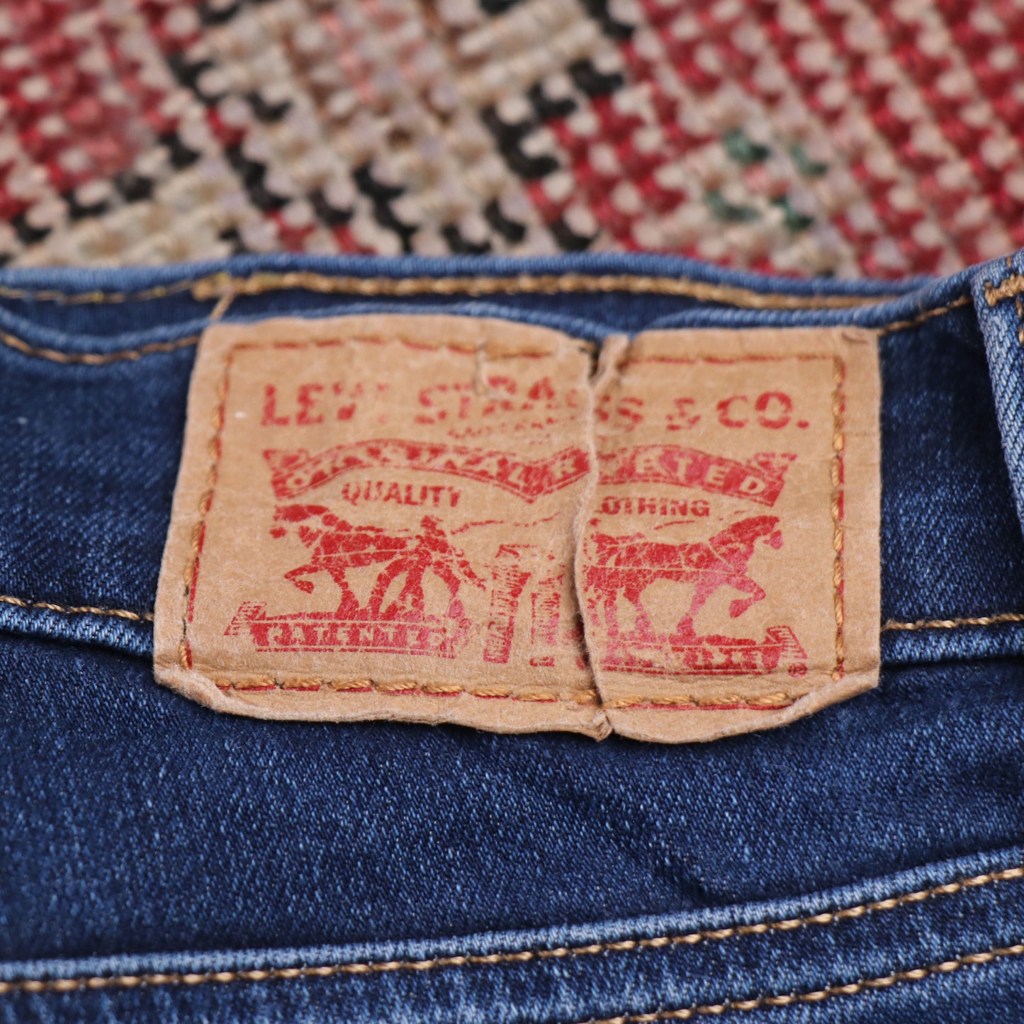 Levi's W26 L29 Skinny Classic Ripped Style Blue Denim Jeans