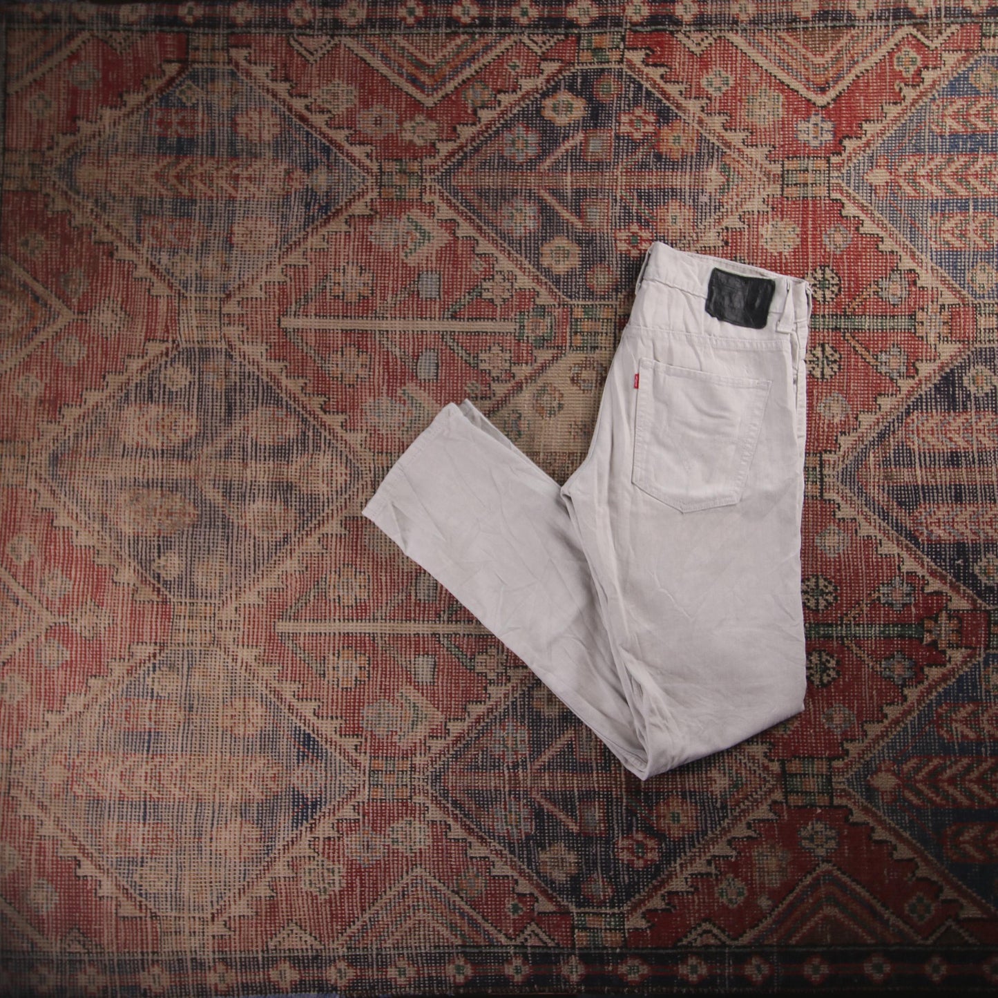 Levi's 501 Red Tab W32 L32 Original Fit Grey Denim Jeans
