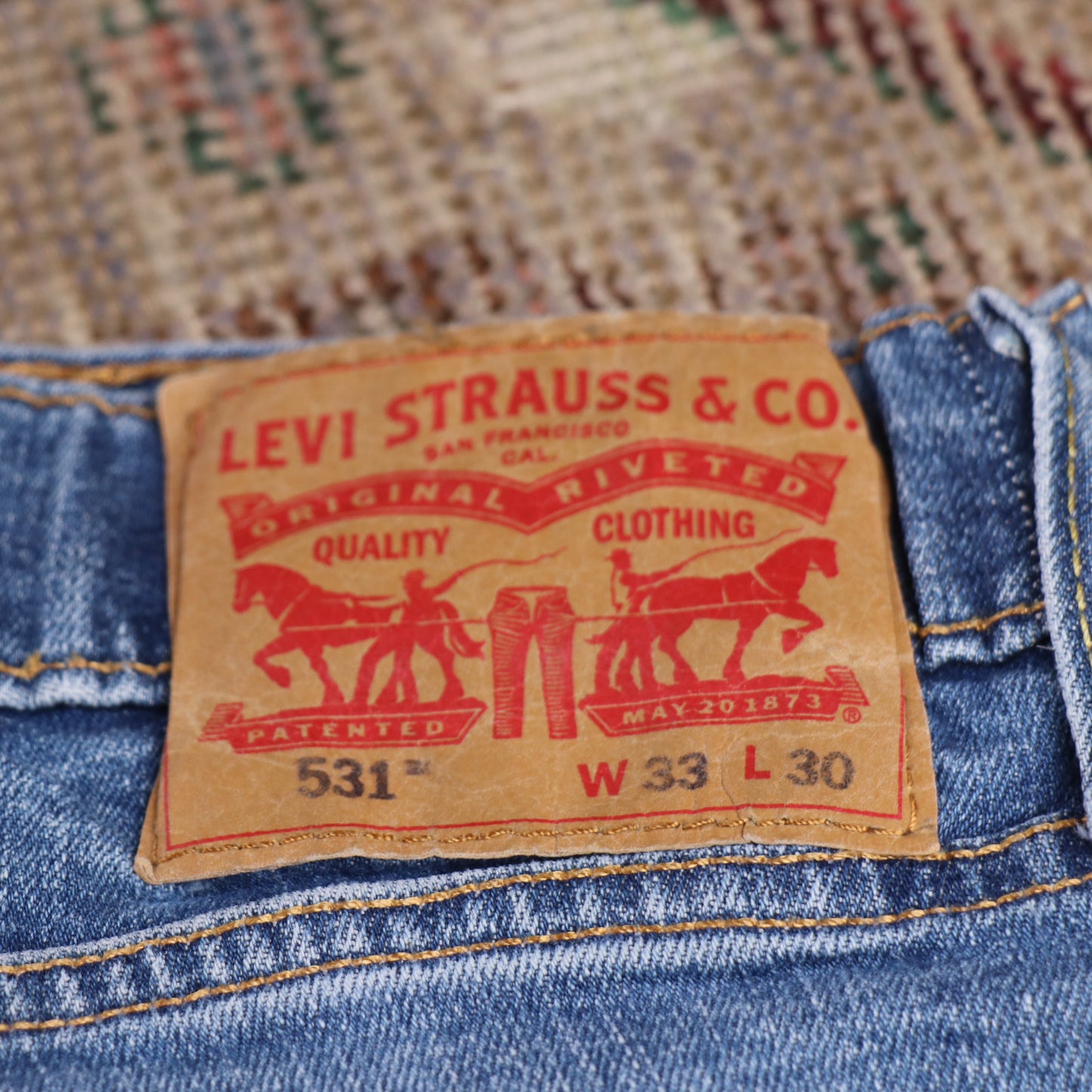 Levi's 531 W30 L28 Tapered Leg Blue Denim Jeans