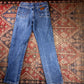Wrangler W34 L34 Straight Leg Relaxed Fit Blue Denim Jeans