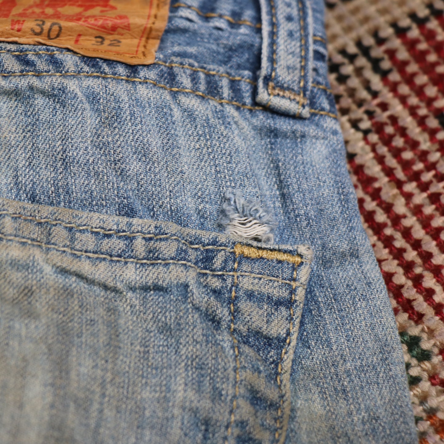 Levi's 559 W30 L30 Straight Leg Relaxed Fit Blue Denim Jeans