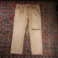 Lee W40 L28 Straight Leg Relaxed Fit Classic Ripped Style Beige Denim Jeans