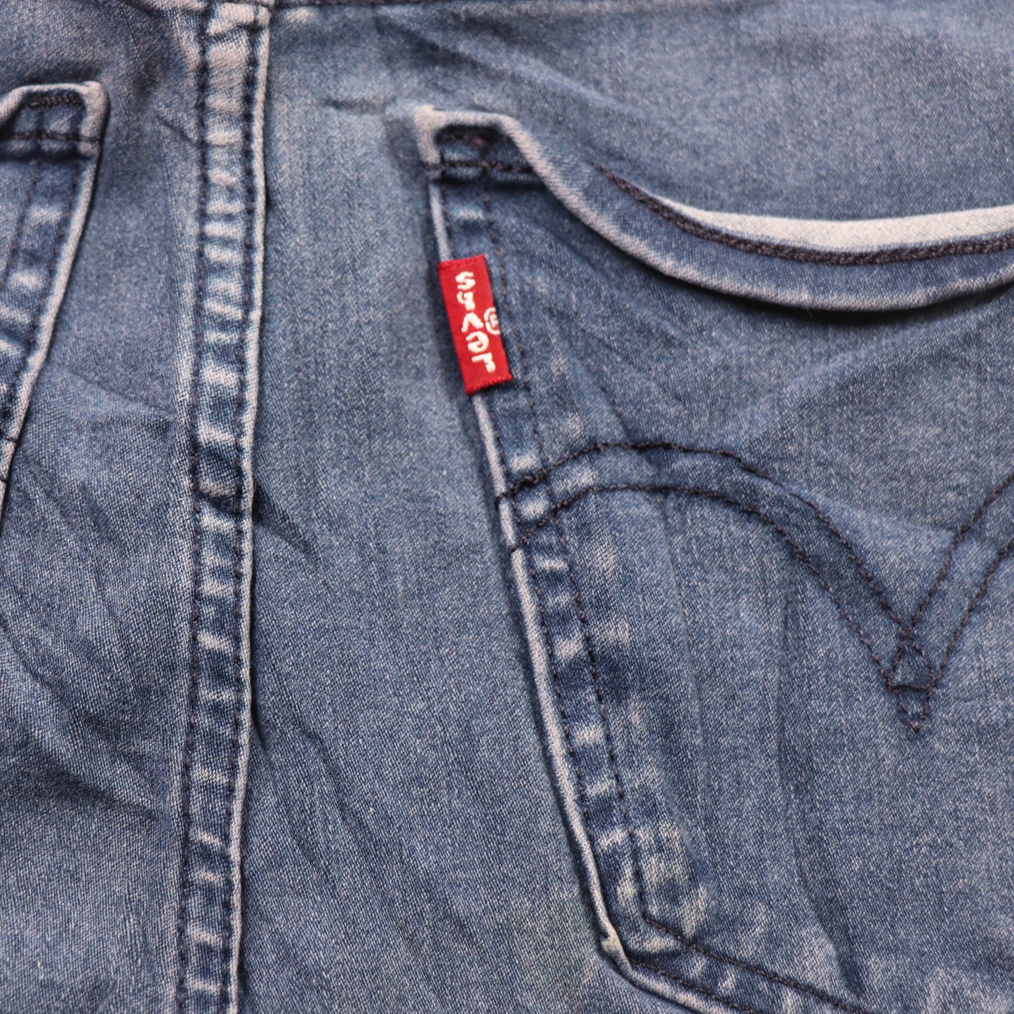Levi's 332 Red Tab W28 L25 Super Skinny Blue Denim Jeans