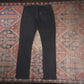 Levi's W36 L32 Straight Leg Relaxed Fit Black Denim Jeans