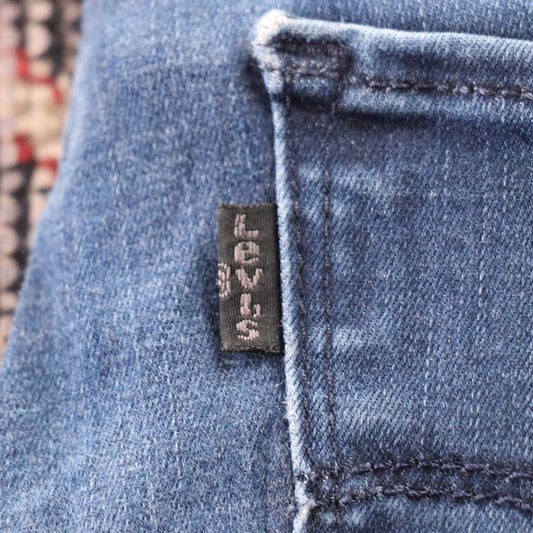 Levi's 710 Red Tab W28 L24 Super Skinny Blue Denim Jeans