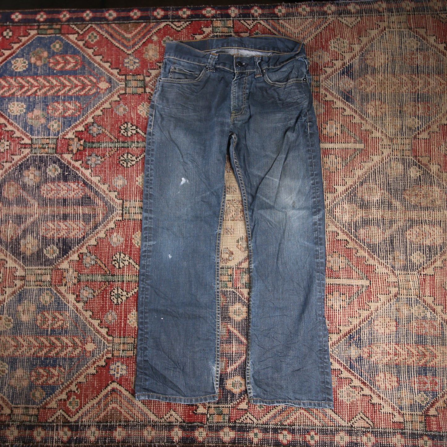 Levi's 506 W32 L28 Straight Leg Blue Denim Jeans
