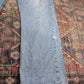 Wrangler W38 L30 Straight Leg Relaxed Fit Blue Denim Jeans