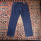 Wrangler W32 L30 Straight Leg Relaxed Fit Blue Denim Jeans