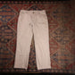 Lee W34 L28 Straight Leg Loose Fit Beige Denim Jeans