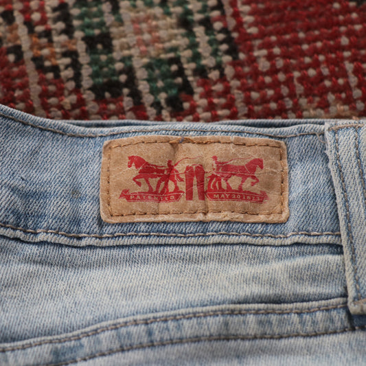 Levi's 711 Red Tab W30 L30 Skinny Blue Denim Jeans