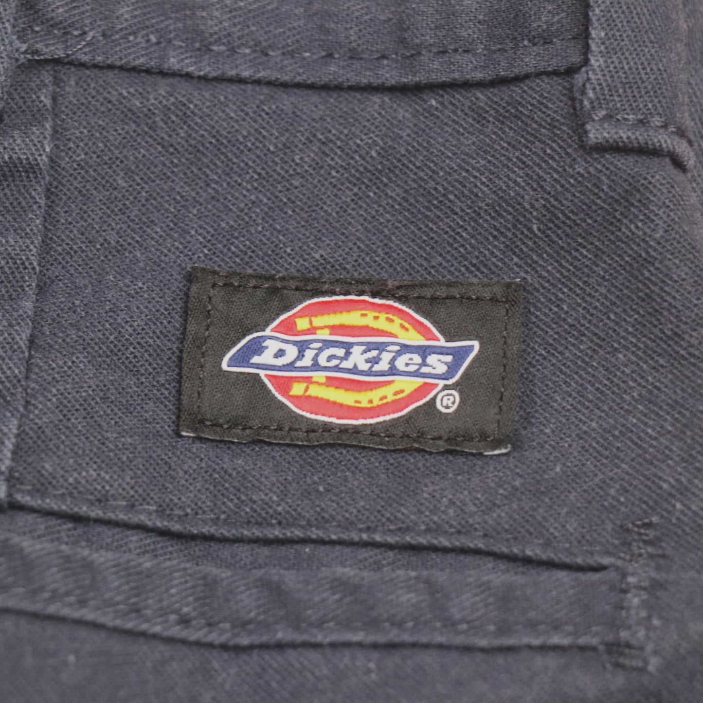 Dickies W26 L30 Straight Leg Blue Cotton Blend Trousers