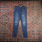 Levi's 720 W26 L26 Classic Ripped Style Blue Denim Jeans