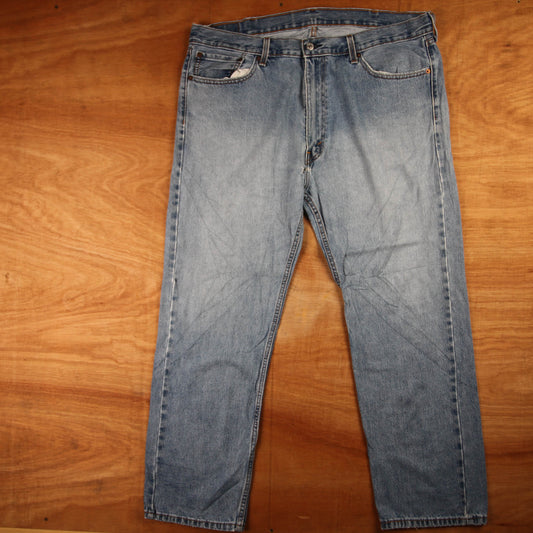 Levi's 505 Red Tab W40 L29 Straight Leg Regular Fit Blue Denim Jeans