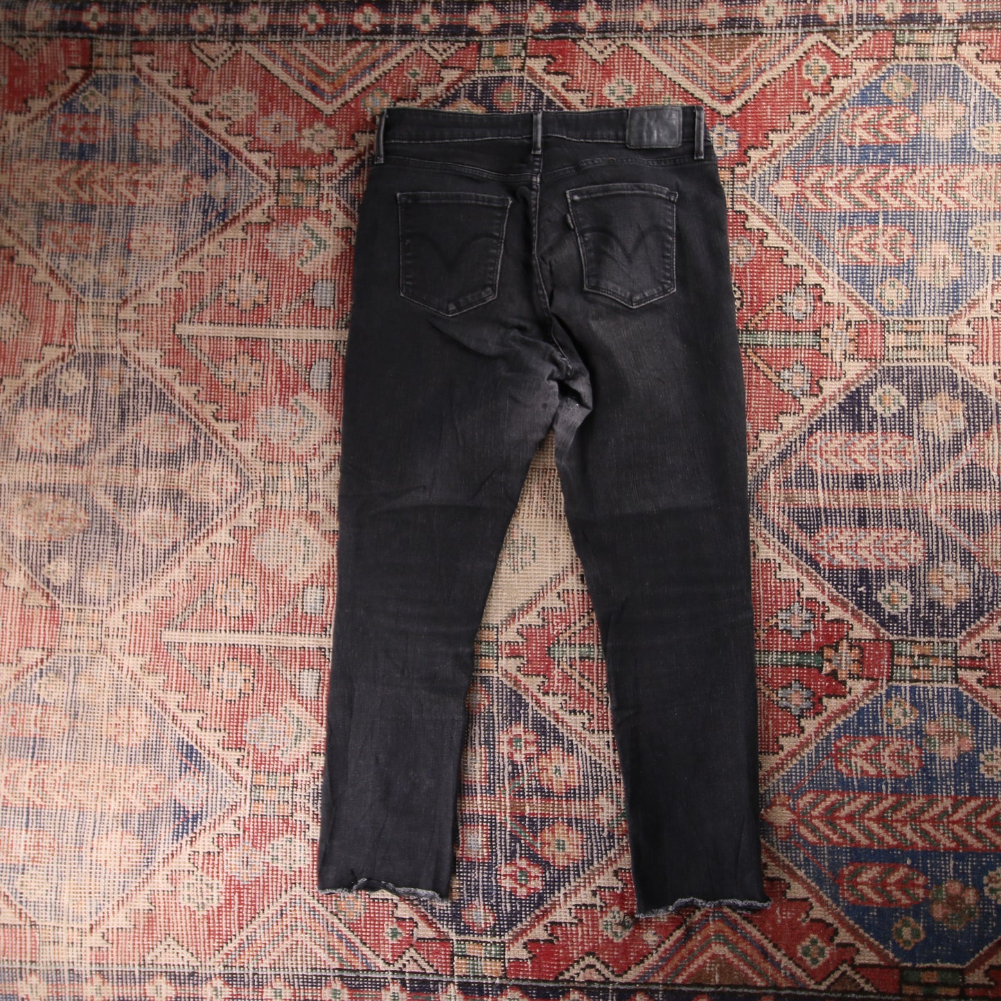 Levi's W32 L26 Skinny Classic Ripped Style Grey Denim Jeans
