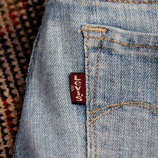 Levi's W30 L34 Skinny Classic Ripped Style Blue Denim Jeans