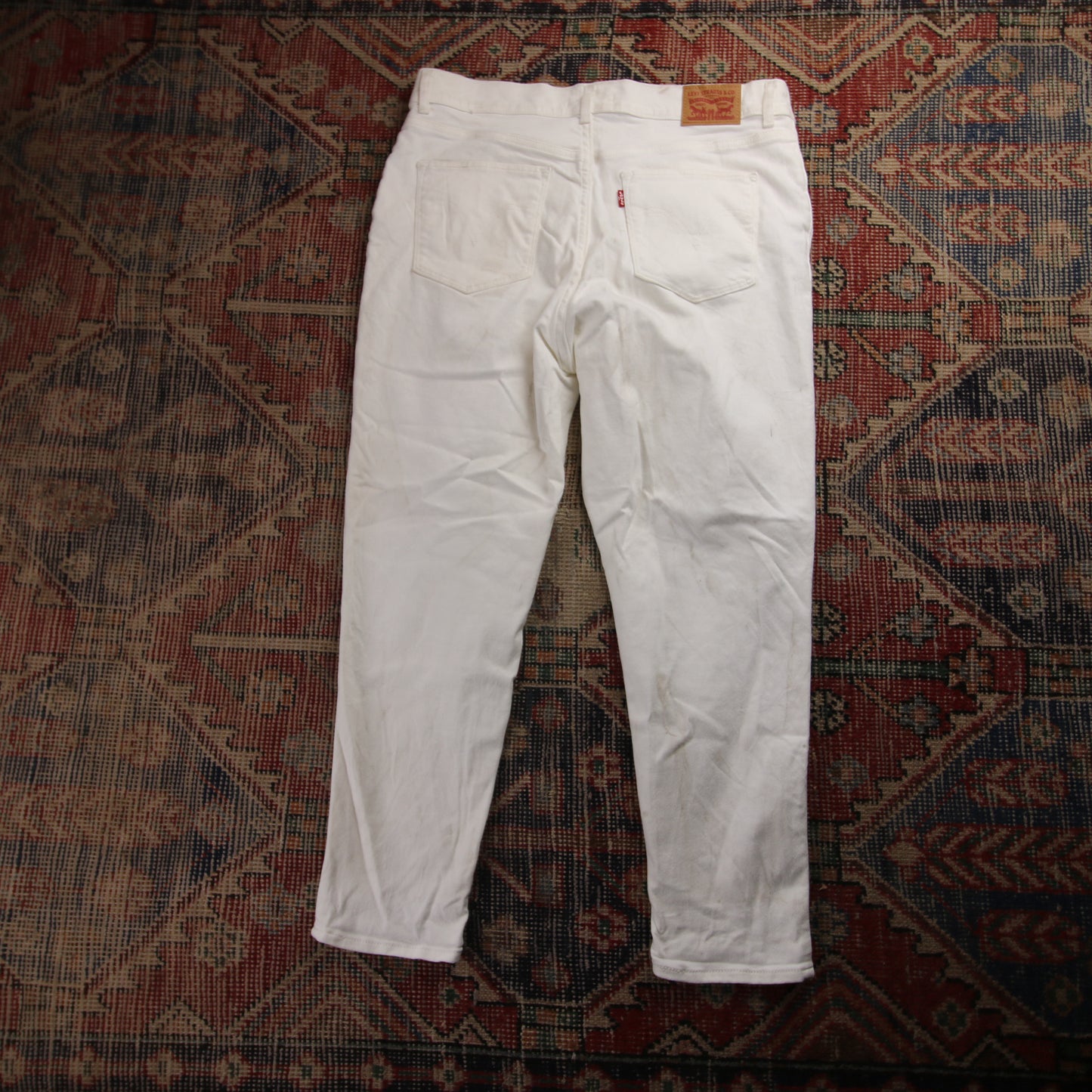 Levi's W34 L25 Slim Fit White Denim Jeans